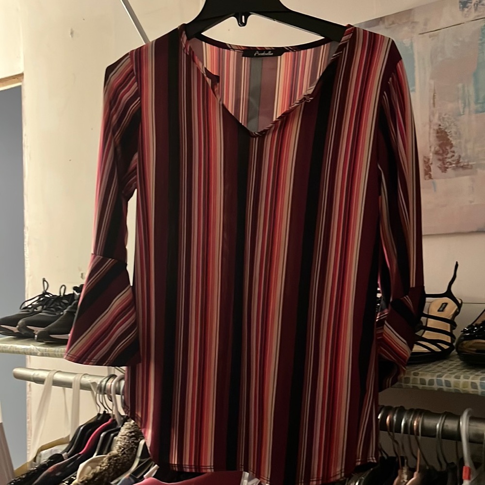 Pink stripped shirt